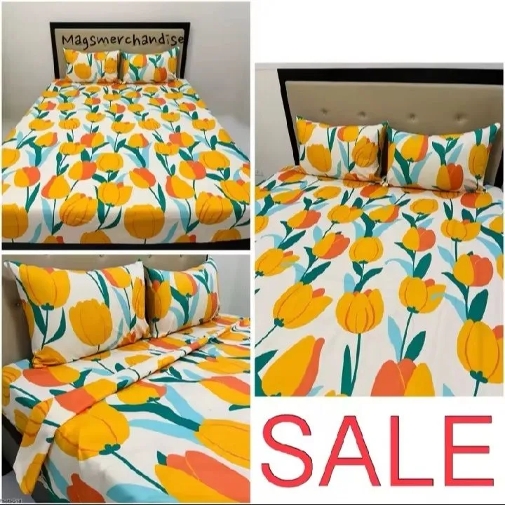 Semi%20Cotton%20bedsheet%20with%20pillow%20cover-%20Tropical%20Floral%20Summer%20Flamingo%20Palms%20Flower%20Leaves%20Design%20-%20Image%209