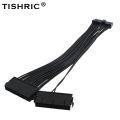 TISHRIC 30CM Dual PSU ATX 24Pin Power Supply Synchronizer Male to Female ATX Mining Supply Sync Starter ADD2PSU Riser For GPU. 
