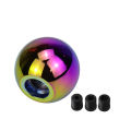 Universal Auto Shift Knob Aluminum Ball Gear Shift Knob With Screw Nut Manual Transmission Vehicles Interior Replacement Parts. 