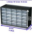 Cabinet 25 box Plastic Electronics Accessories Parts Storage Cabinets Small Parts Organizer Jewelry Box. 