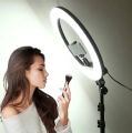 12 Inch LED Ring Light with Adjustable Stand & Phone Holder for Live Streaming, Video Recording, Photography, and Makeup Tutorials. 