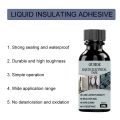 Insulating Glue Paste Waterproof Fix Dry Glue Liquid Insulation Electrical Tape Tube Insulation Fast Sealing Sealant 30/50ml. 