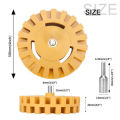 Car Eraser Wheel Adhesive Remover  Wheel, Smooth Power Drill Adapter, Paint Repair  Vinyl Decals Removal Tool. 