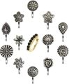 Oxidised Nose Pin 12 piece pack | Studs Nose Pin | Press On Nose Pin | Combo Nose Pin Press On Nose Pin | Oxidised Nose Pin For Women & Girls. 