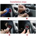 Car Engine Start Stop Switch Button Cover Decorative Auto Accessories Push Button Sticky Cover Car Interior Car-Styling. 