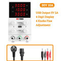 Newest DC Lab Adjustable Power Supply 30V 60V 5A 10A Switching Laboratory Bench Power-Supplies USB Type-C Quick Charge Optional. 