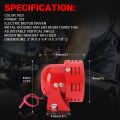 12v 110 dB Air Raid Siren Horn Speaker Alarm Sound Mini Electric Motor Driven Factory Vehicle Mini Fire Prevention.