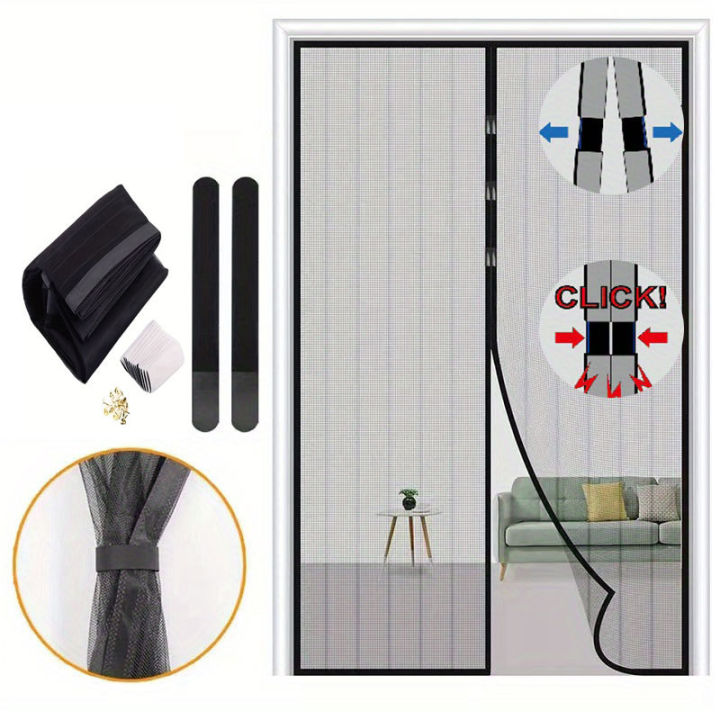 Magnetic%20Screen%20Door%20Curtain%20Anti%20Mosquito%20Insect%20Fly%20Bug%20Polyester%20Soft%20Door%20Curtain%20Easy%20Installation%20Auto-Close%20Door%20Mesh%20-%20Image%202