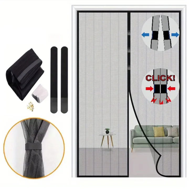 Magnetic%20Screen%20Door%20Curtain%20Anti%20Mosquito%20Insect%20Fly%20Bug%20Polyester%20Soft%20Door%20Curtain%20Easy%20Installation%20Auto-Close%20Door%20Mesh%20-%20Image%202