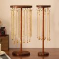 Jewelry Holder Stand, Necklace Organizer Rack, Wood Display Storage for Necklaces, Bracelets, Rings, Earrings. 