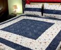 Embroidered Patch Work King Size BedSheet - High Quality - Cotton Double Bedsheet Embroided by Dazzling point. 