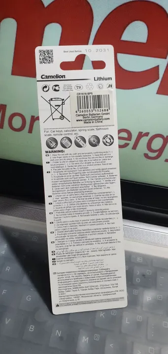 Camelion%20Lithium%20CR1616%20Coin%20Battery%20/%20Cells%20Fresh%20Item%205%20Pcs%20Camelion%20Original%20CR1616%20CR1616-BP1%20Button%20Cell%20Battery%20For%20Watch%20Car%20Remote%20Key%20cr%201616%20ECR1616%20CR1616-1W%203v%20Lithium%20Battery%20Equivalent%20to:%20CR1616,%20DL1616,%20ECR1616,%20BR1616,%20280-209,%20DL1616B,%20B%20-%20Image%204