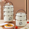 Miyo food Bento stainless steel bento box Portable 2 layer 3 layer 4 layer. 