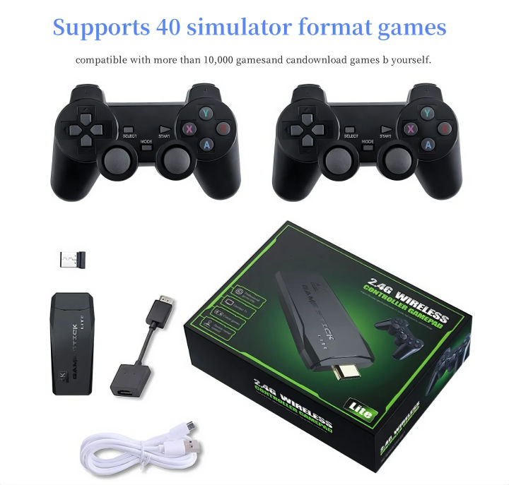 M8 2.4GHz 64G Wireless Game Controller USB Joystick , 20000 games ...