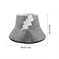 1Pcs Sauna Hat Sauna Vaporarium Accessories Felt Head Protection Bath Anti Heat Free Size Russian Style Shower Cap. 