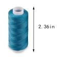 24 Color Sewing Thread 100 Polyester Yarn Sewing Thread Roll Machine Hand Embroidery 200 Yard Each Spool For Home Sewing Kit.