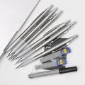 Metal Mechanical Pencil set with pencil grip Leads Art Drawing Student Office Supplies 0.3/0.5/0.7/0.9/1.3/2 mm Automatic Pencil.