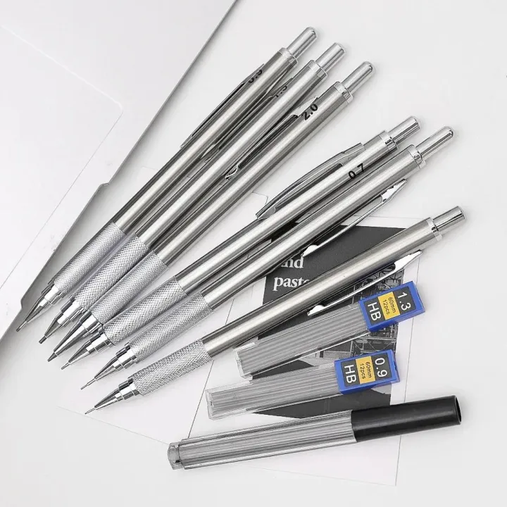 0.3%200.5%200.7%200.9%201.3%202.0%20mm%20Metal%20Mechanical%20Pencil%20with%20Leads%20Art%20Drawing%20Painting%20Sketch%20Painting%20School%20Writing%20Art%20Supplies%20-%20Image%203