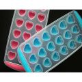 Easy Push Pop Out Round Mini Ice Cube Trays With Flexible Silicone Bottom. 