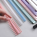 30 Holes Loose-leaf Plastic Binding Ring Spring Spiral Rings Binder Strip For A4 Paper Notebook Stationery Office Supplies.