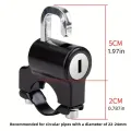 Universal Motorcycle Helmet Lock Bicycles Portable Security Anti-Theft Fixed Helmet Lock for 22-28mm Handlebar Moto Accessories. 