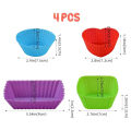 4/10/12Pcs Reusable Silicone Cupcake Baking Cups Non-Stick Muffin Liners Molds Sets Bento Lunch Box Dividers Pastry Cake Molds. 