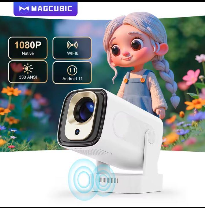 Magcubic%20HY310%20Mini%20Projector%20Auto%20Focus%204K%20Native%201080P%20330ANSI%20Android%2011%20built%20in%205W%20Speaker%20With%20Air%20Mouse%20Voice%20Assistant%20-%20Image%202