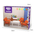 Original Toys Miniature Items Furniture Family Toys Dollhouse LivingRoom Bathroom Kitchen Set Pretend Creative Ideas Kids Toys. 