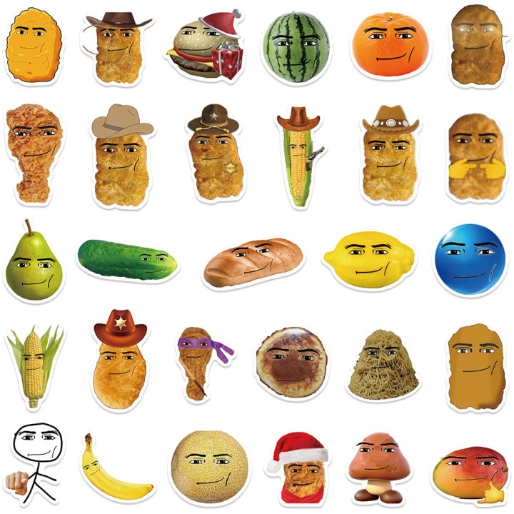 50Pcs%20Cute%20Robloxs%20Face%20Stickers%20Chicken%20Nugget%20Meme%20DIY%20Stickers%20Scrapbooking%20Phone%20Luggage%20Skateboard%20%20Waterproof%20Decals%20-%20Image%205