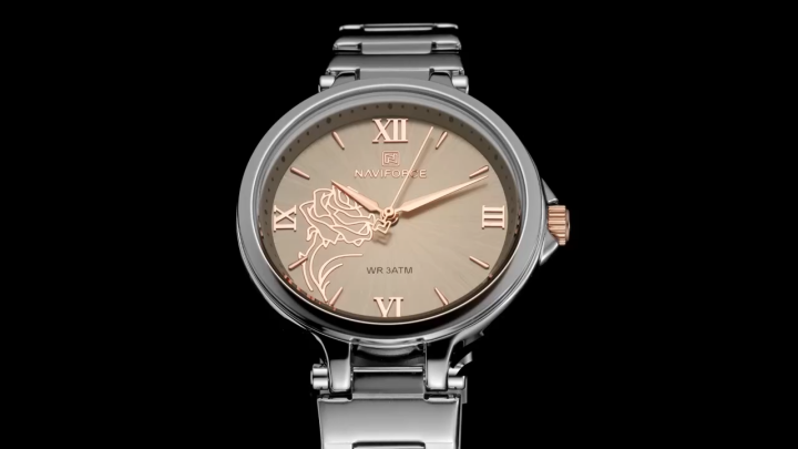 NAVIFORCE 5060 New Women Watch Quartz Waterproof Top Luxury Brand Lady Wristwatch Steel Bracelet Original Female Girl Clock