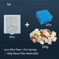 Wall Mounted Fish Tank Filter Replacement Plate Aquarium Biochemical Sponge Filter Media Ball Material Efficient Filtration.