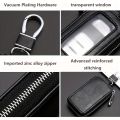 Car Key Fob Case Leather Car Smart Key fob Holder Car Remote Keychain Bag Universal.