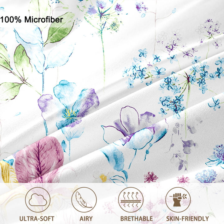 3pcs%20Flower%20Pattern%20Duvet%20Cover%20Set,%20Soft%20Skin-Friendly%20Bedding%20Set%20Includes%201%20Duvet%20Cover%20And%202%20Pillowcases%20-%20Image%204