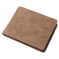 2023 New Wallet Men Short Dollar Clip Zipper Simple Soft Leather Lightweight. 