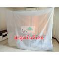 Free shipping!! White Square mosquito net, 8 foot cotton mosquito net, 3 thread mosquito net, door mosquito net, antique mosquito net, Lion brand four legs mosquito net. 