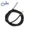 DS18B20 Temperature Sensor Stainless Steel Package 1M / 2M / 3M Waterproof 18B20 Cable Temperature Probe For Arduino. 