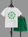 14 August Soft Stretchable Banyan Suit | Summer Wear for Boys & Baby Girls | Sizes 1–6 Years | Green & White Outfit  14 August kids dress  
baby girl green dress  
boys white shirt 14 august  
summer wear for kids  
soft stretchable kids suit. 