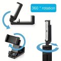 Airplane Phone Holder Stand Cell Mobile Portable Travel Mount Desk Flight Foldable Rotatable Selfie Holding Train Seat Support. 