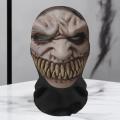 Halloween Ghost Face Full Mask, 3D Printed Stretchable Mesh, Comically Horrifying Cosplay Party Skull Headdress.. 