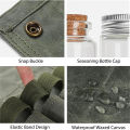 Outdoor Camping Spice Bottle Bag Set Portable Camping Picnic Seasoning Bottle Storage Bag Condiment Jar Seasoning Bottle Holder.
