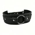 Y2K Fashionable Women PU Leather Belt With Metal Buckle Collar Trendy Clavicle with Adjustable Suitable For Club Party.