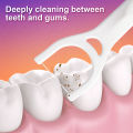 375/225/150/75PCS - Large mouthed dental floss stick, suitable for cleaning interdental spaces between large teeth. 