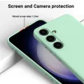 Delicate Liquid Silicone soft Phone Cases For S25 UItra S23 S24 FE For Samsung Galaxy S23 S24 Plus Camera Lens Protector Cover.