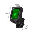 Universal Guitar Tuner Rotatable Clip-on Tuner LCD Display Tuner for Chromatic Acoustic Guitar Bass Ukulele Guitar Accessories. 