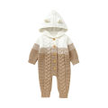 0-18m Newborn Infant Boys Girls Rompers Clothes Autumn Winter Toddler Kids Unisex Hooded Long Sleeves Jumpsuits Children Outfits. 