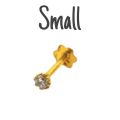 Get the Pure 22 Karat Gold Nose Pin/Kokka/Koka/Nose Ring/Nathli/Nathni with 1 Stone for Ladies/Womens/Girls. 