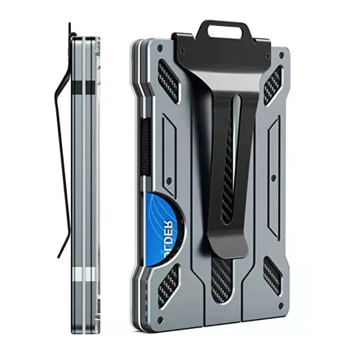 Minimalist%20Wallet%20for%20Men-%20Slim%20Aluminum%20Metal%20Money%20Clip%20Wallet%20with%20Clear%20ID%20Card%20Holder,%20Carbon%20Fiber%20Wallet,%20RFID%20Blocking%20-%20Image%206