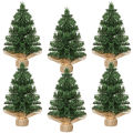 20cm Mini Artificial Christmas Tree Desktop Fake Pine DIY Small Desktop Decorative Holiday Party Xmas Tree Ornaments. 
