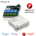 Tuya Zigbee Smart Home Relay for 2MQTT Gateway Hub,Motor Switch Module,DC 12V 24V 32V 110V 220V,1/2/4 Channel Radio RF Control. 