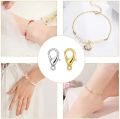 6 piece golden or silver hooks for jewellery making hooks for jewelry for Hook  Lobster Clasps Hooks Jewelry Making  Clasps Connector Jewelry Chain Lock for Necklace Jewelry Makings Accessory 12 mm medium. 